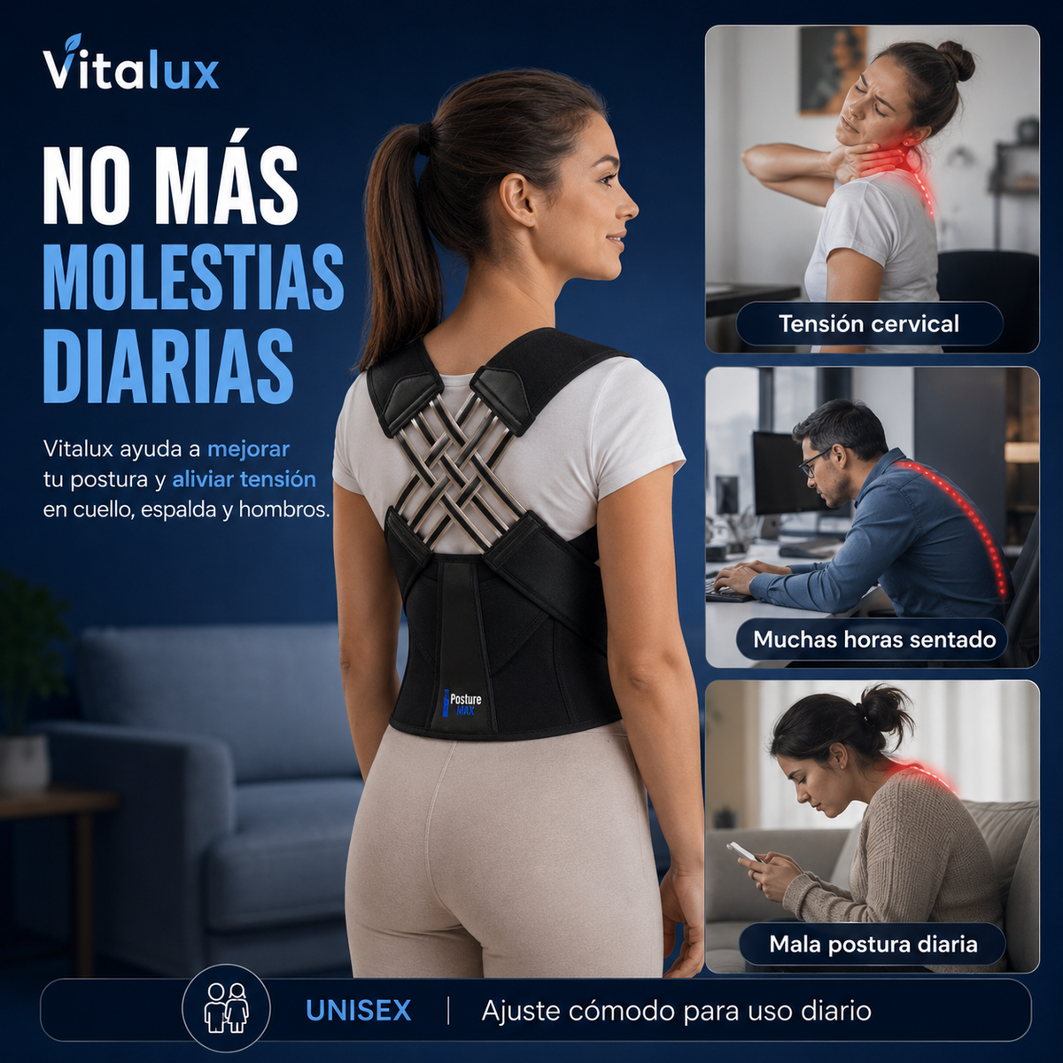 Corrector de Postura Vitalux
