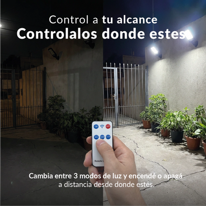 2X1 REFLECTOR SOLAR LED PARA EXTERIORES | SIN CABLES, SIN FACTURAS