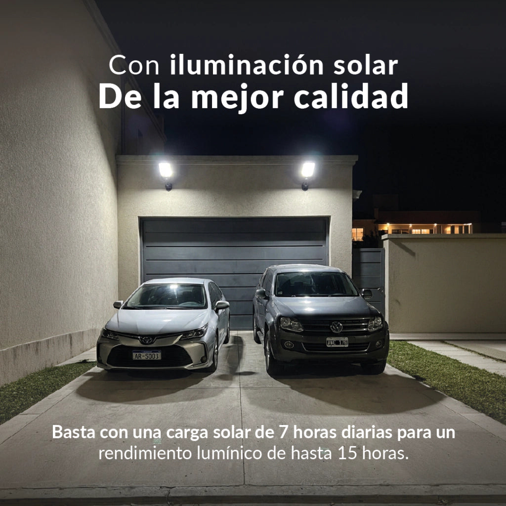 2X1 REFLECTOR SOLAR LED PARA EXTERIORES | SIN CABLES, SIN FACTURAS
