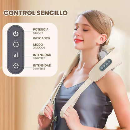 Masajeador Cervical Alivio Inmediato ┃GoldenTech™