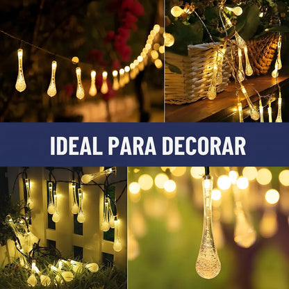 Guirnalda Solar 2x1 5 m · 30 Luces LED Cálidas Impermeables ✅