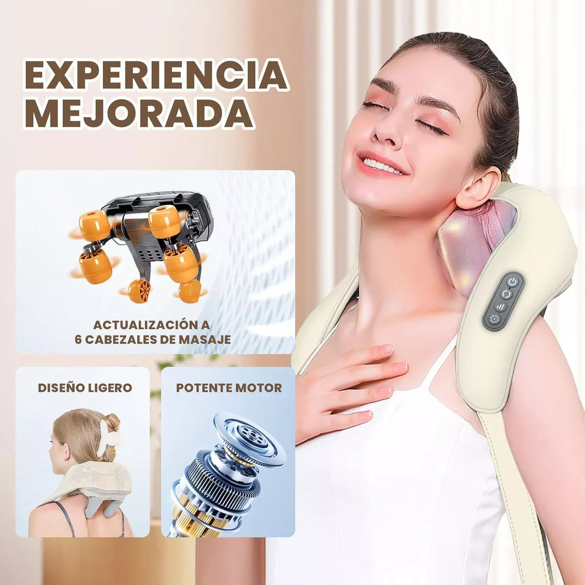 Masajeador Cervical Alivio Inmediato ┃GoldenTech™