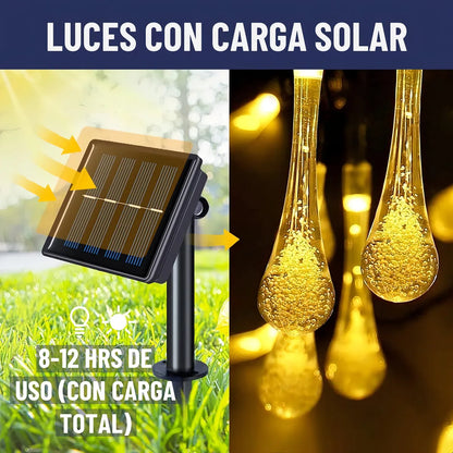 Guirnalda Solar 2x1 5 m · 30 Luces LED Cálidas Impermeables ✅