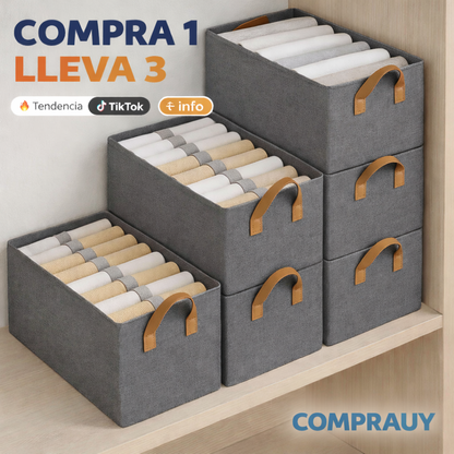 Organizadores de Ropa Plegables Comprauy™ | Comprá 1 y Lleváte 3