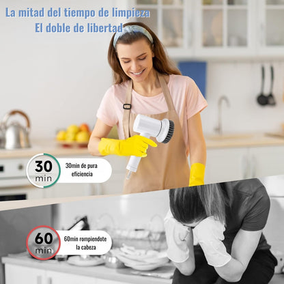 Cepillo Giratorio Eléctrico MagicBrush™ │ 3 en 1 con 50% OFF