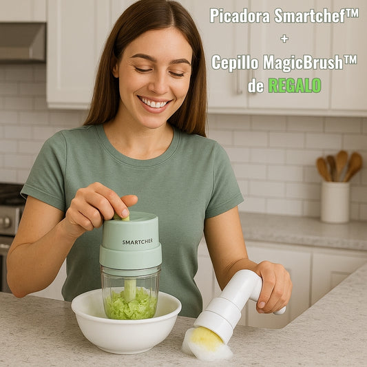 Picadora Multifuncional Smartchef™ + Cepillo Eléctrico MagicBrush™ de REGALO | Pocas Unidades