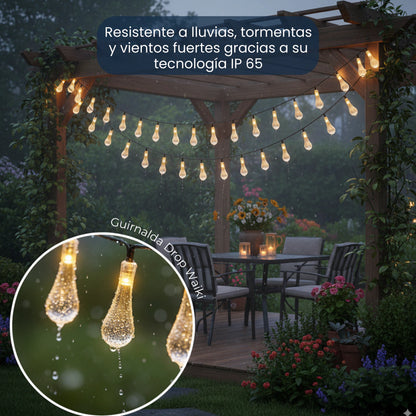 Guirnalda Solar 2x1 5 m · 30 Luces LED Cálidas Impermeables ✅